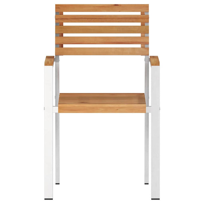 Hagemøbler 6 stk 54.5x56x89 cm Solid Teak