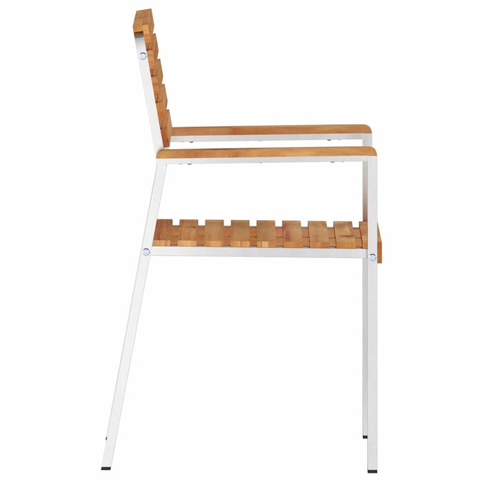 Hagemøbler 6 stk 54.5x56x89 cm Solid Teak