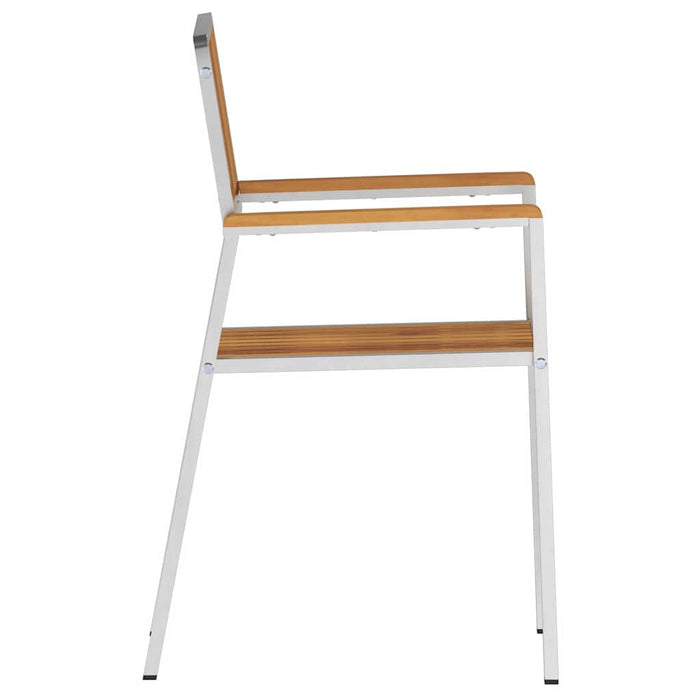 hage stoler 6 stk 54.5x56x87 cm Solid akasietre