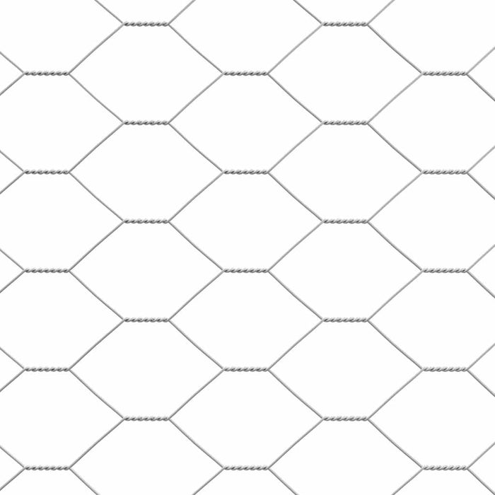 Hønsebur sølv 400 x 200 x 198.5 cm Galvanisert Stål