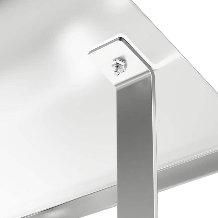 Pipehette sølv 40 x 40 x 37.5 cm Rustfritt Stål