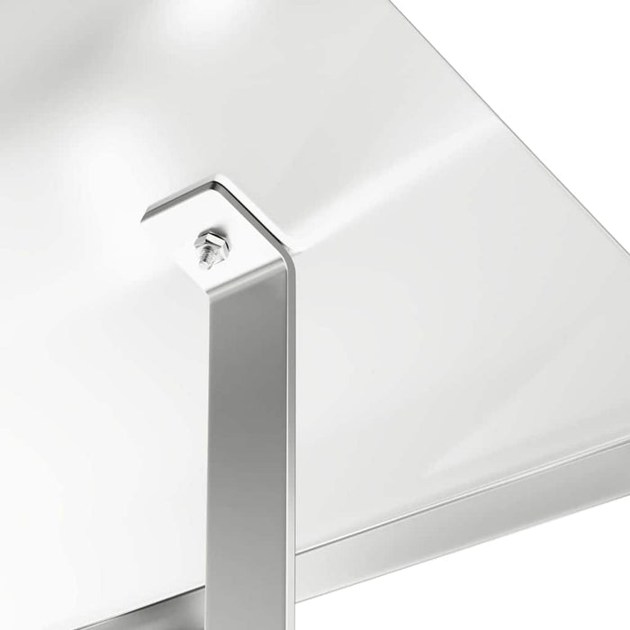 Pipehette sølv 50 x 50 x 37 cm Rustfritt Stål