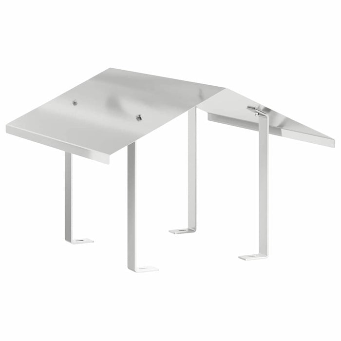 Pipehette sølv 50 x 50 x 37 cm Rustfritt Stål