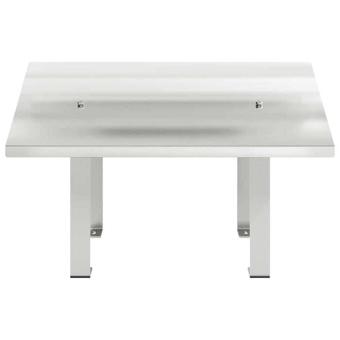 Pipehette sølv 50 x 50 x 37 cm Rustfritt Stål