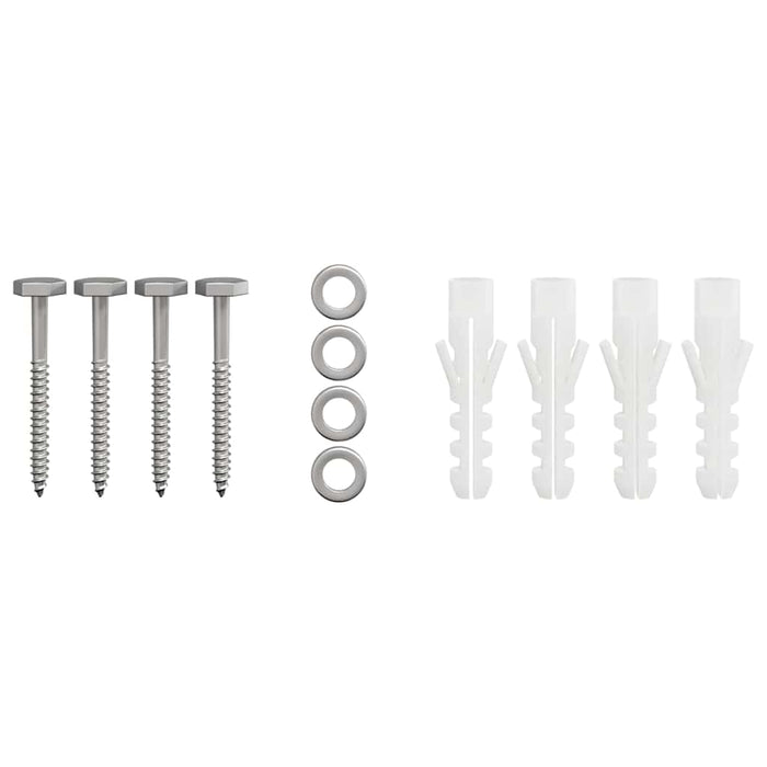 Pipehette sølv 50 x 60 x 37 cm Rustfritt Stål