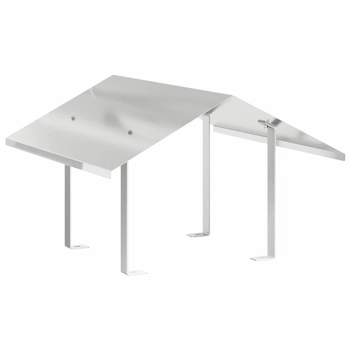 Pipehette sølv 60 x 60 x 38 cm Rustfritt Stål