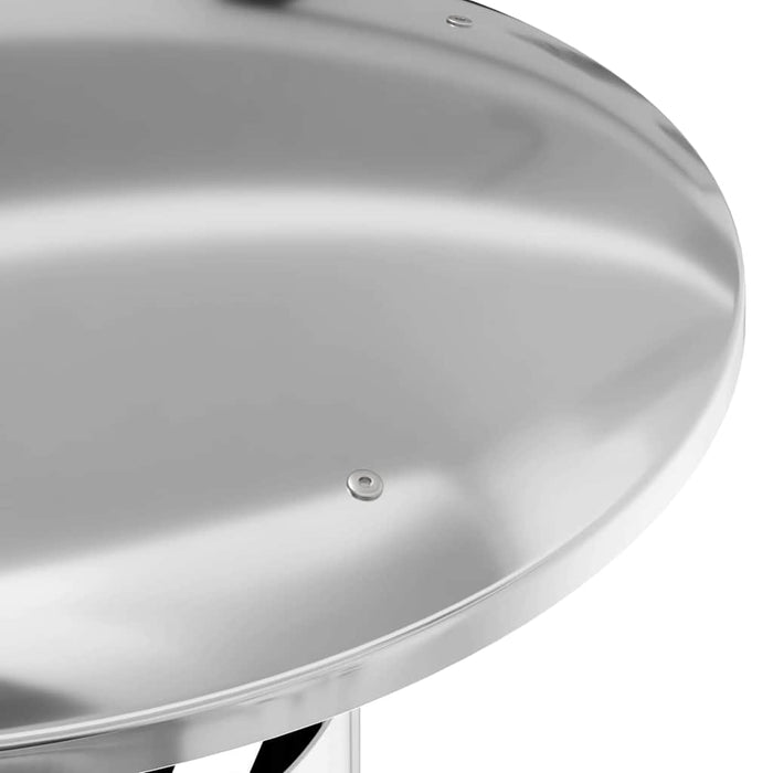 Pipeforlengelse sølv 35 x 35 x 65 cm Rustfritt Stål