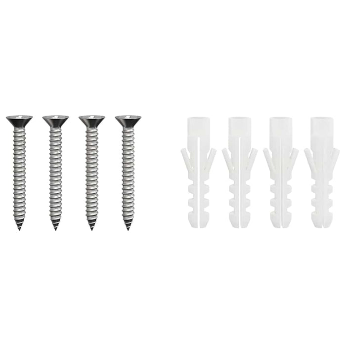 Pipeforlengelse sølv 35 x 35 x 65 cm Rustfritt Stål