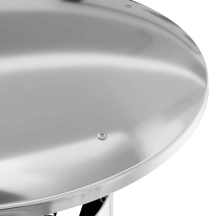 Pipeforlengelse sølv 35 x 35 x 82 cm Rustfritt Stål