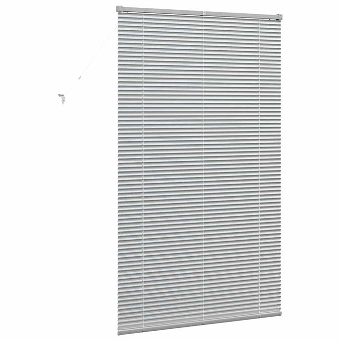 Vindu persienne med gardiner Annet Sølv 105 x 175 cm Aluminium