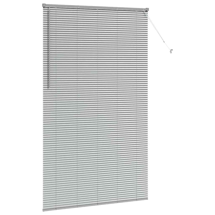 Vindu persienne med gardiner Annet Sølv 135 x 220 cm Aluminium