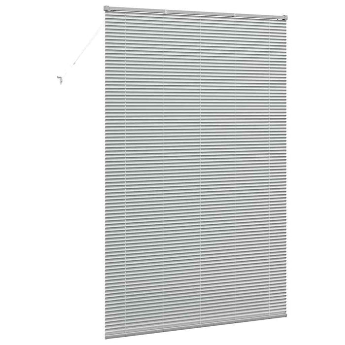 Vindu persienne med gardiner Annet Sølv 140 x 220 cm Aluminium