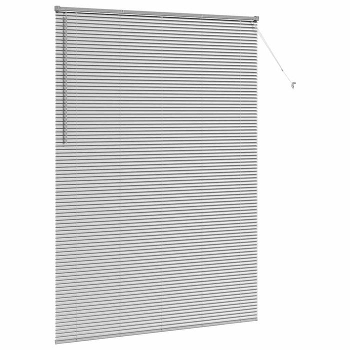 Vindu persienne med gardiner Annet Sølv 160 x 220 cm Aluminium