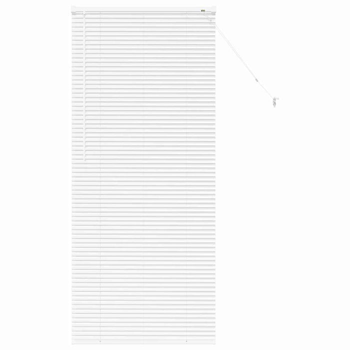 Vindu persienne med gardiner Annet Hvit 80 x 175 cm Aluminium