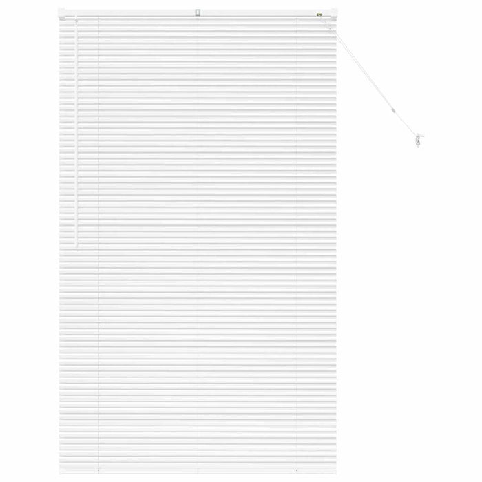 Vindu persienne med gardiner Annet Hvit 100 x 175 cm Aluminium