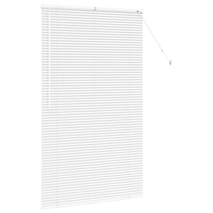 Vindu persienne med gardiner Annet Hvit 105 x 175 cm Aluminium