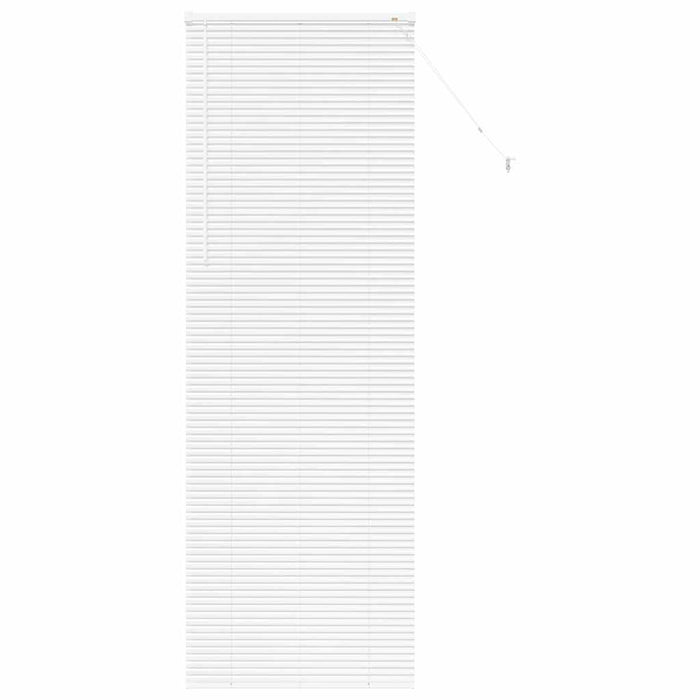 Vindu persienne med gardiner Annet Hvit 80 x 130 cm Aluminium