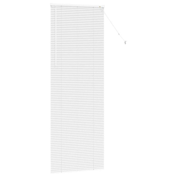 Vindu persienne med gardiner Annet Hvit 80 x 220 cm Aluminium