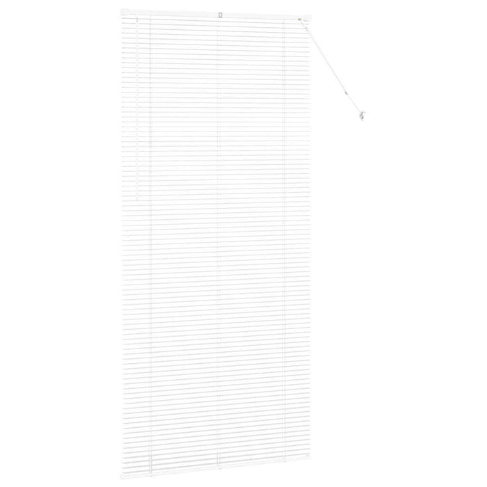 Vindu persienne med gardiner Annet Hvit 100 x 220 cm Aluminium