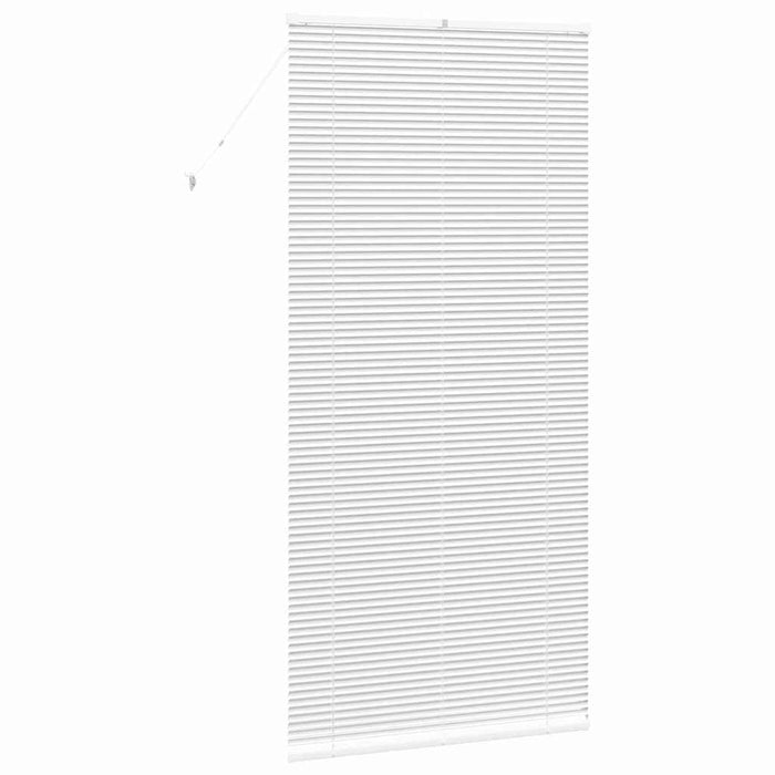 Vindu persienne med gardiner Annet Hvit 100 x 220 cm Aluminium