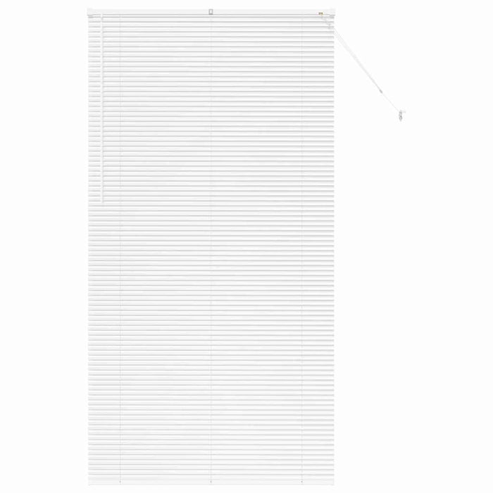 Vindu persienne med gardiner Annet Hvit 110 x 220 cm Aluminium