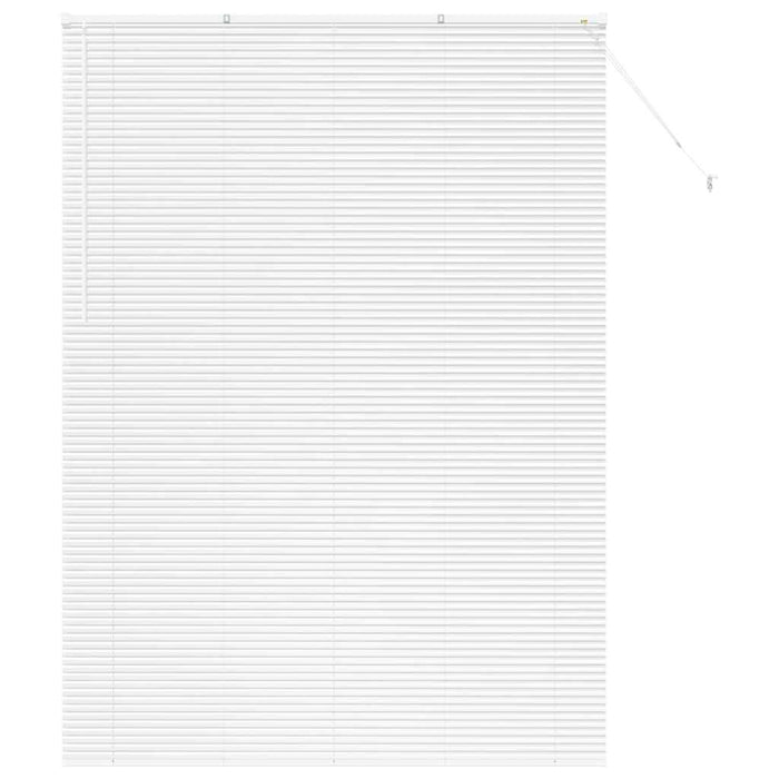 Vindu persienne med gardiner Annet Hvit 155 x 220 cm Aluminium