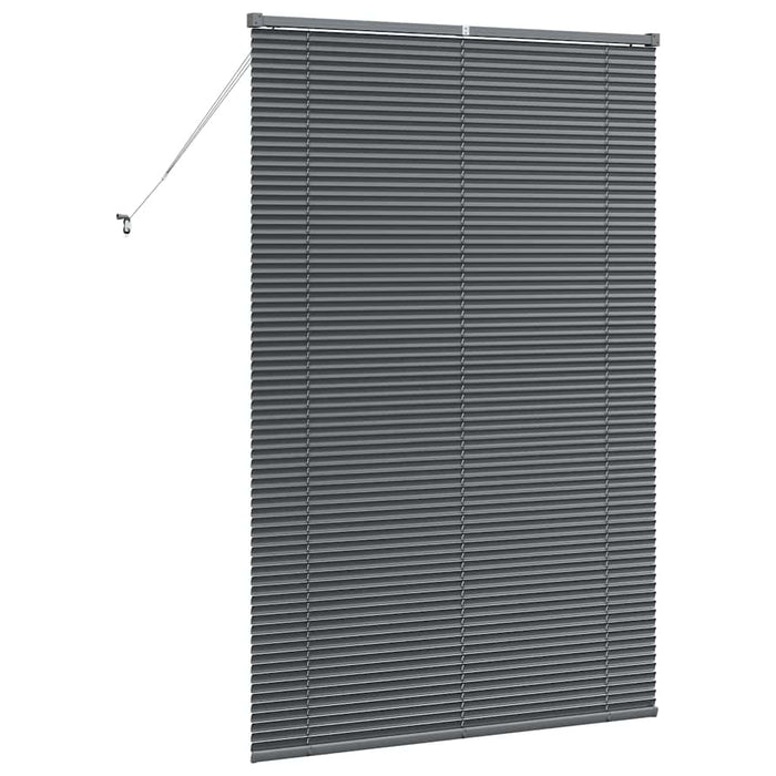Vindu persienne med gardiner Annet Mørkegrå 120 x 175 cm Aluminium