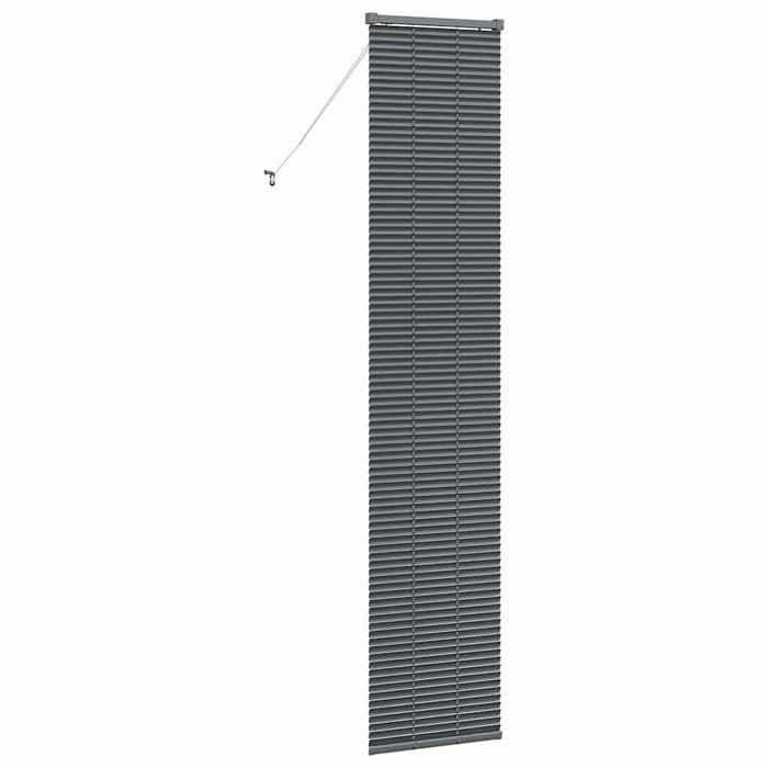 Vindu persienne med gardiner Annet Mørkegrå 80 x 130 cm Aluminium