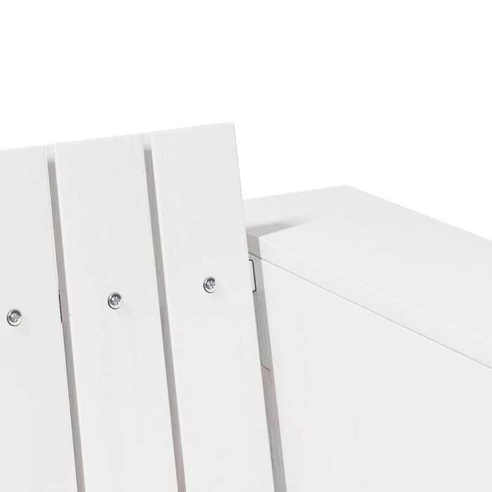 Hagemøbelsofa Hvit 134 x 60 x 62 cm Heltre furu