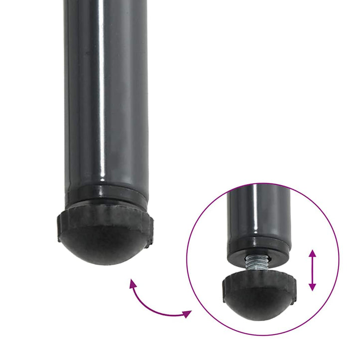 Hage Spisegruppe 3 pcs Svart, Antrasitt 35 x 35 x 45 cm