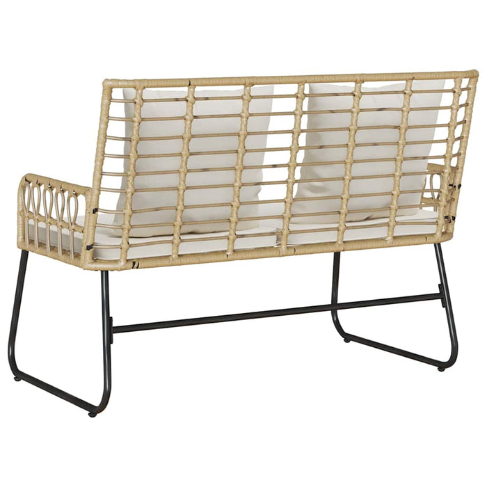 Hagebenk Svart, Antrasitt 113 x 69 x 83 cm Poly rattan, stål