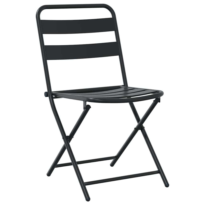 3-dels sammenleggbart bistrosett antrasitt stål