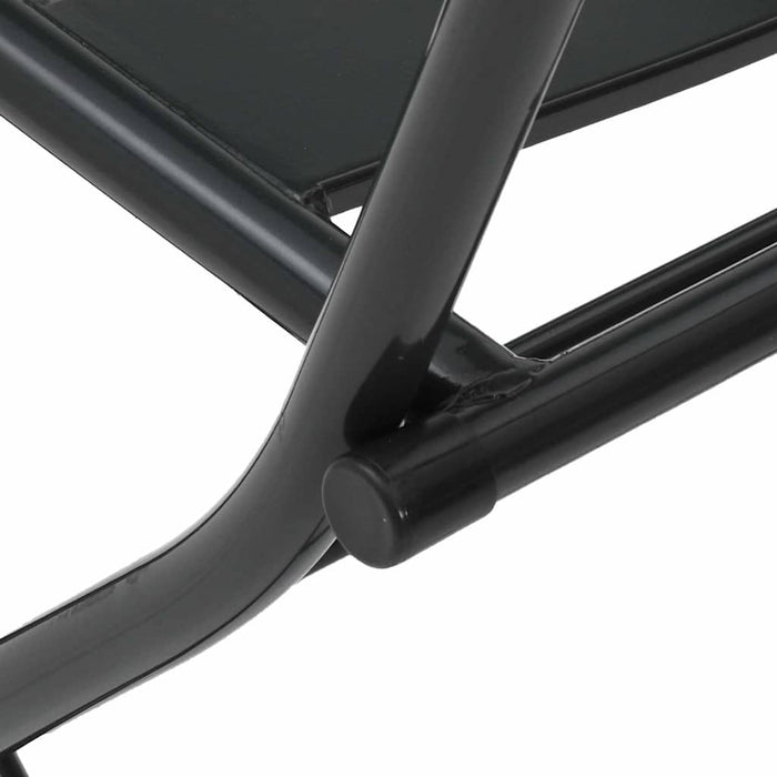 3-delt sammenleggbart bistrosett Antrasitt stål