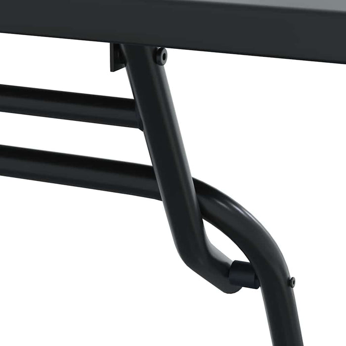 3-delt sammenleggbart bistrosett Antrasitt stål