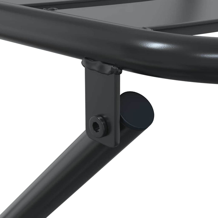 3-delt sammenleggbart bistrosett Antrasitt stål