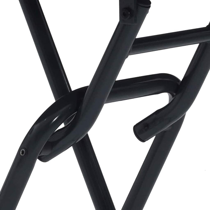 sammenleggbart hagebord Antrasitt Ø50x72 cm Stål