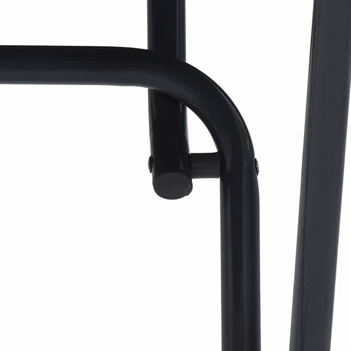 sammenleggbart hagebord Antrasitt Ø50x72 cm Stål