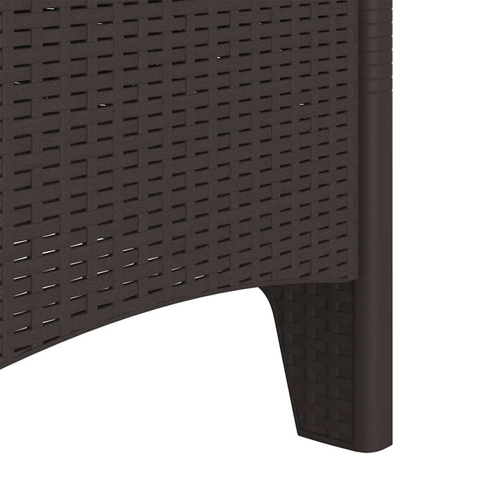 Hage Stol 4 pcs Brun 53 x 49 x 85 cm PP