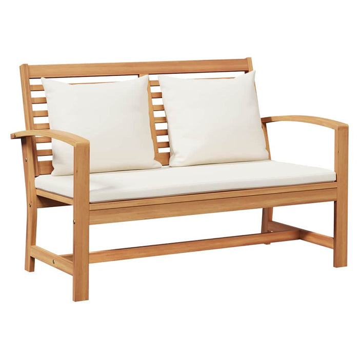 Hagesofa Set 4 pcs Naturlig Heltre teak