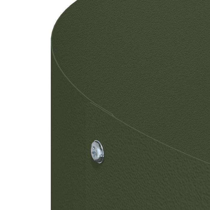 Hageblomsterpotte Olivengrønn 30 x 30 x 20 cm Stål