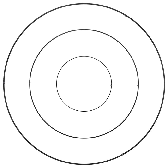 Hageblomsterpotte Svart 90 x 90 x 20 cm Stål
