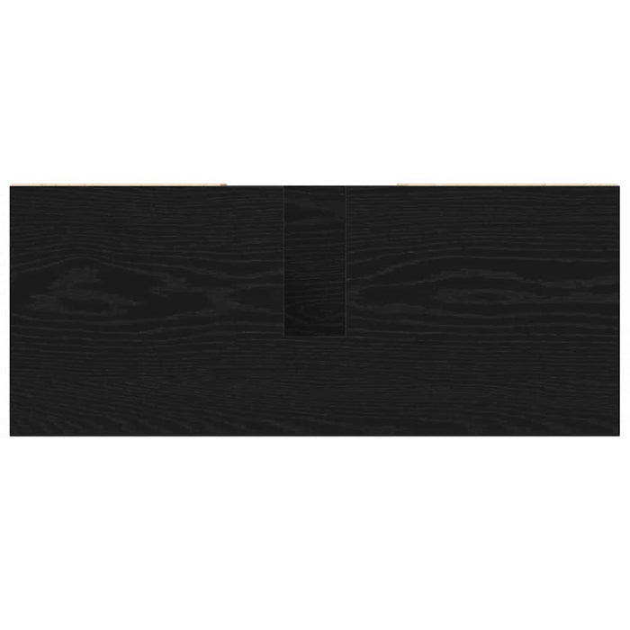 Baderomsskap med hylle Svart eik 80 x 33 x 60 cm Konstruert tre