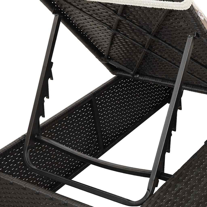 Dobbel solseng med tak og gardiner Svart 203 x 128 x 202 cm