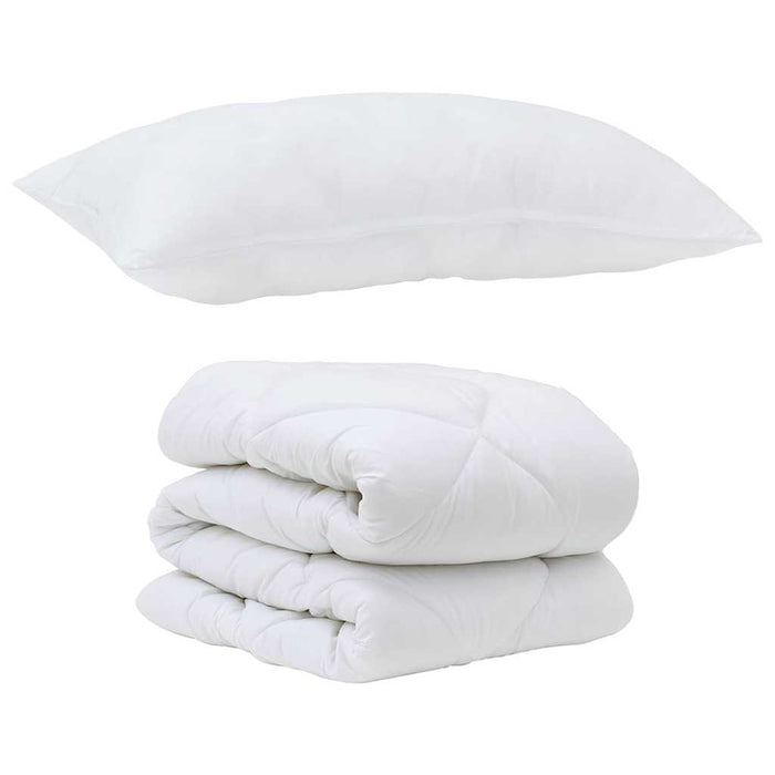 Vinter Dyne Sett med pute 2 pcs Hvit 135 x 200 cm Mikrofiber