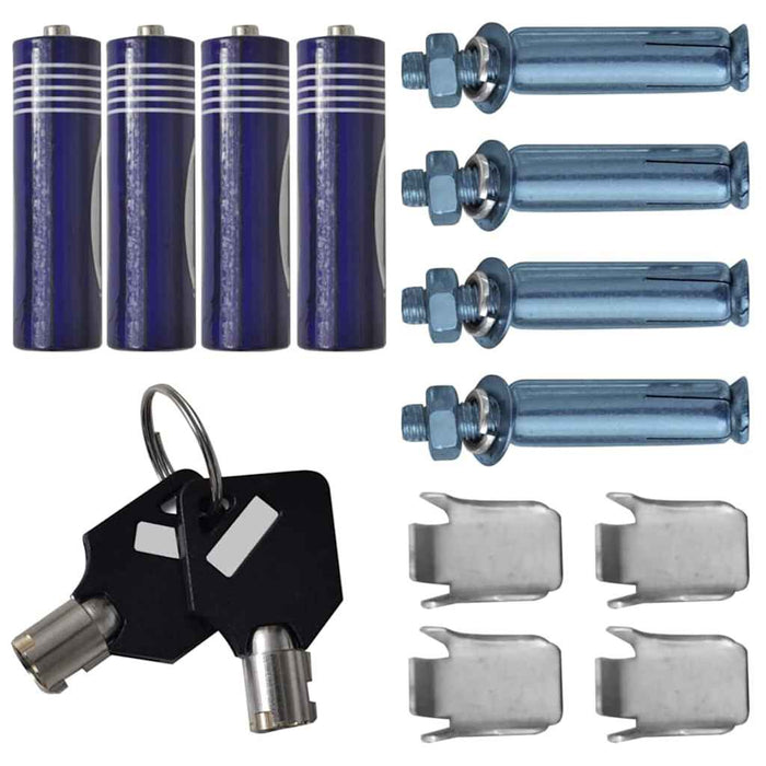 s Elektroniske Digitale Safe med Hylle Mørk Grå 35x31x50 cm Stål