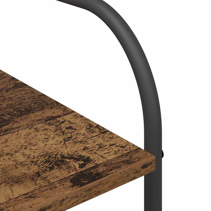 Klesstativ med hylle Brun 120 x 44 x 160 cm Konstruert tre