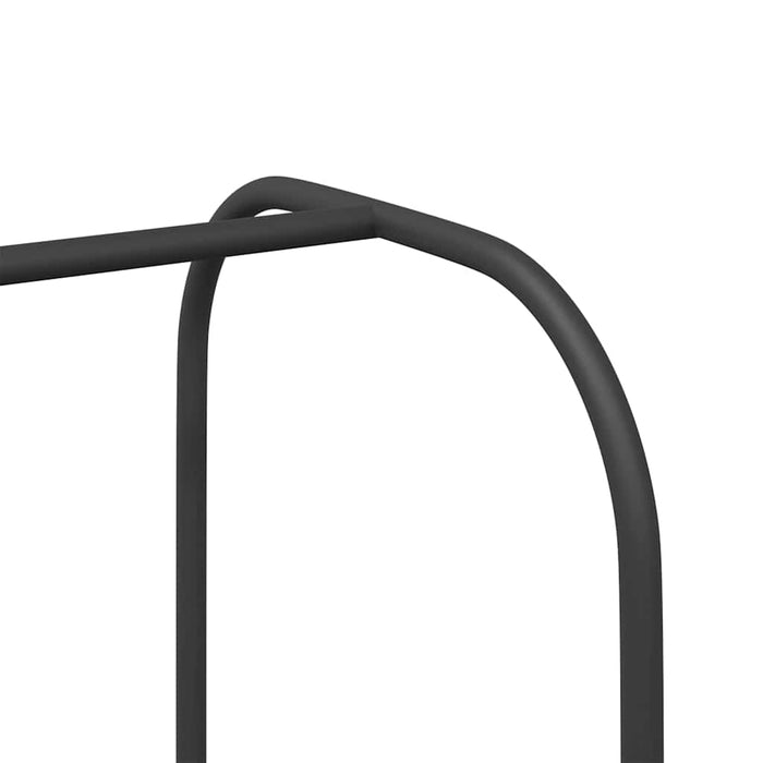 Klesstativ med lagring Svart 100 x 44 x 160 cm Konstruert tre