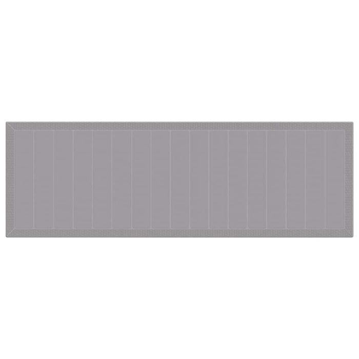 Hage Spisegruppe med pute 13 pcs Lysegrå Poly rattan