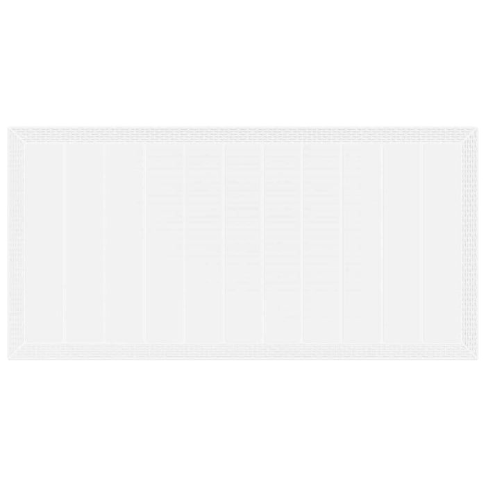 7 Delt Hage Spisestue Sett med Puter Hvit Polyrotting