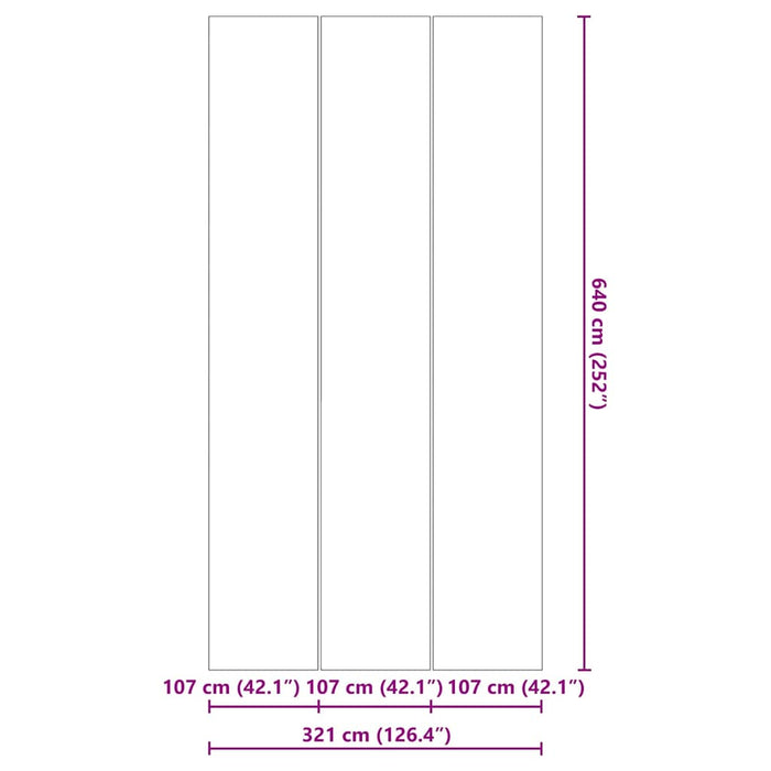 Bunnark til basseng Svart 640 x 321 cm Polyester geotekstil